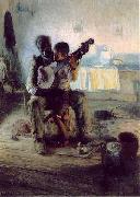 Henry Ossawa Tanner Henry Ossawa Tanner, The Banjo Lesson, oil painting artist